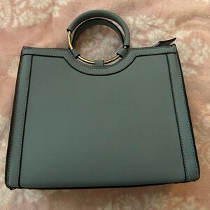 Elegant Light Blue Women's Handbag